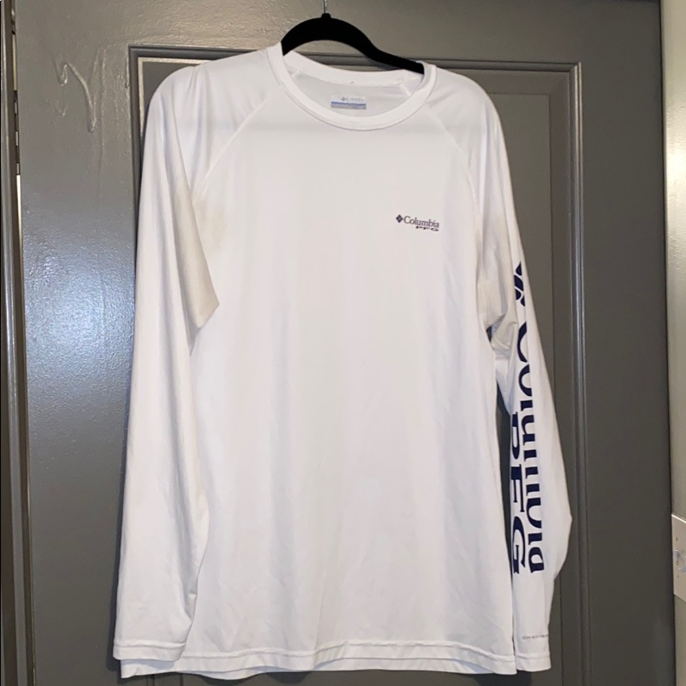 Columbia PFG White long sleeve t-shirt